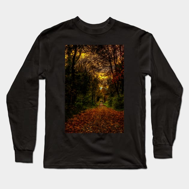 An Autumn Countryside Walk Long Sleeve T-Shirt by axp7884